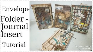 Envelope craft- folders, journal inserts Tutorial