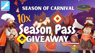 10X Season P Giveaway - Season Of Carnival Sky Children Of The Light Noob Mode