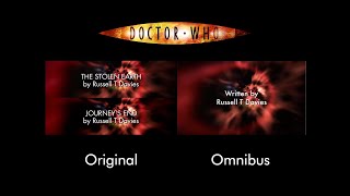Doctor Who The Stolen Earthjourneys End Original Vs Omnibus Comparisons Link In Description