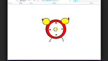 How To Draw Clock In Ms Paint | MS Paint Drawing Tutorial |  Dipa