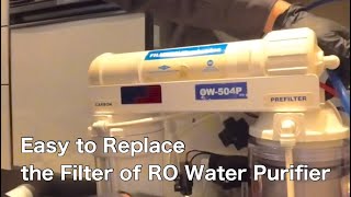 It is not difficult to replace the filter of the RO water purifier👍
