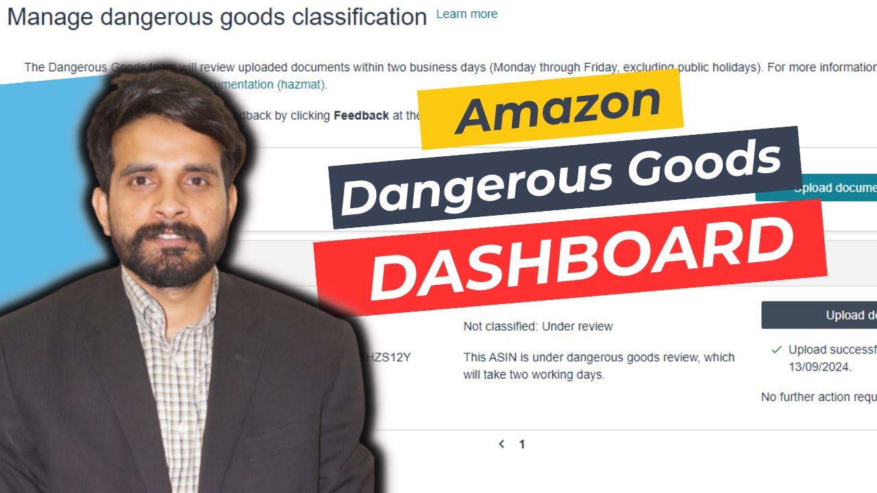 Amazon Dangerous goods Documents Dasboard | How to Download SDS - Safety Data Sheet For Amzon -