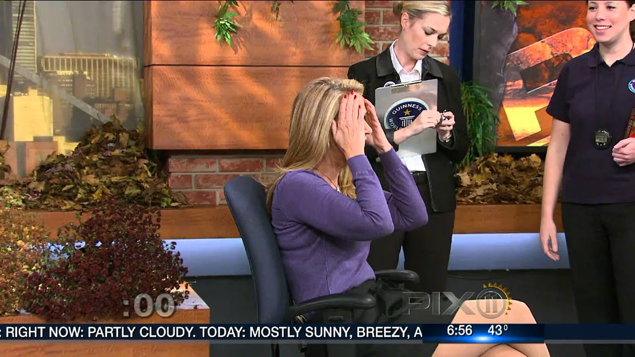 JILL NICOLINI TRIES TO BREAK SPINNING CHAIR RECORD