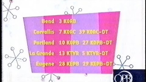 (13+) PBS Kids Program Breaks (OPB, 2006)