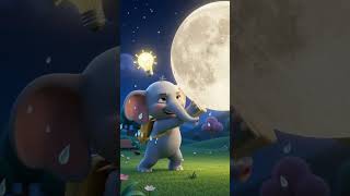 🐘🌙 The Tiny Elephant Saved the Moon! 😱✨ | Kids Cartoon #Shorts