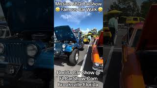 Carshow walk Brooksville Mission BBQ Hotrods Florida Car Show FLCarShow Com