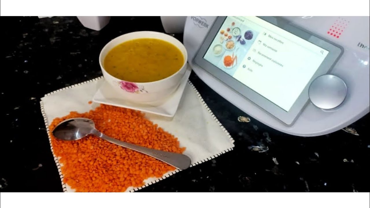 soupe Thermomix au potiron et carottes حساء القرع الأحمر و الجزر