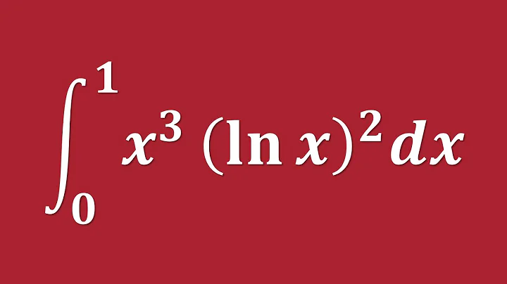 【詳細解題動畫】提要 [★積分]：Evaluate ∫ x³ (ln x)² dx, Upper Limit = 1 & Lower Limit = 0｜授課老師：中華大學土木系呂志宗特聘教授