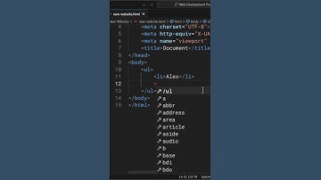 Creating Unordered List in HTML😎 | Web development #programming #webdevelopment #html