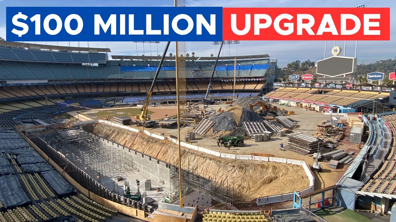 Dodger Stadium Gets a MIND-BLOWING $100M Upgrade - YouTube