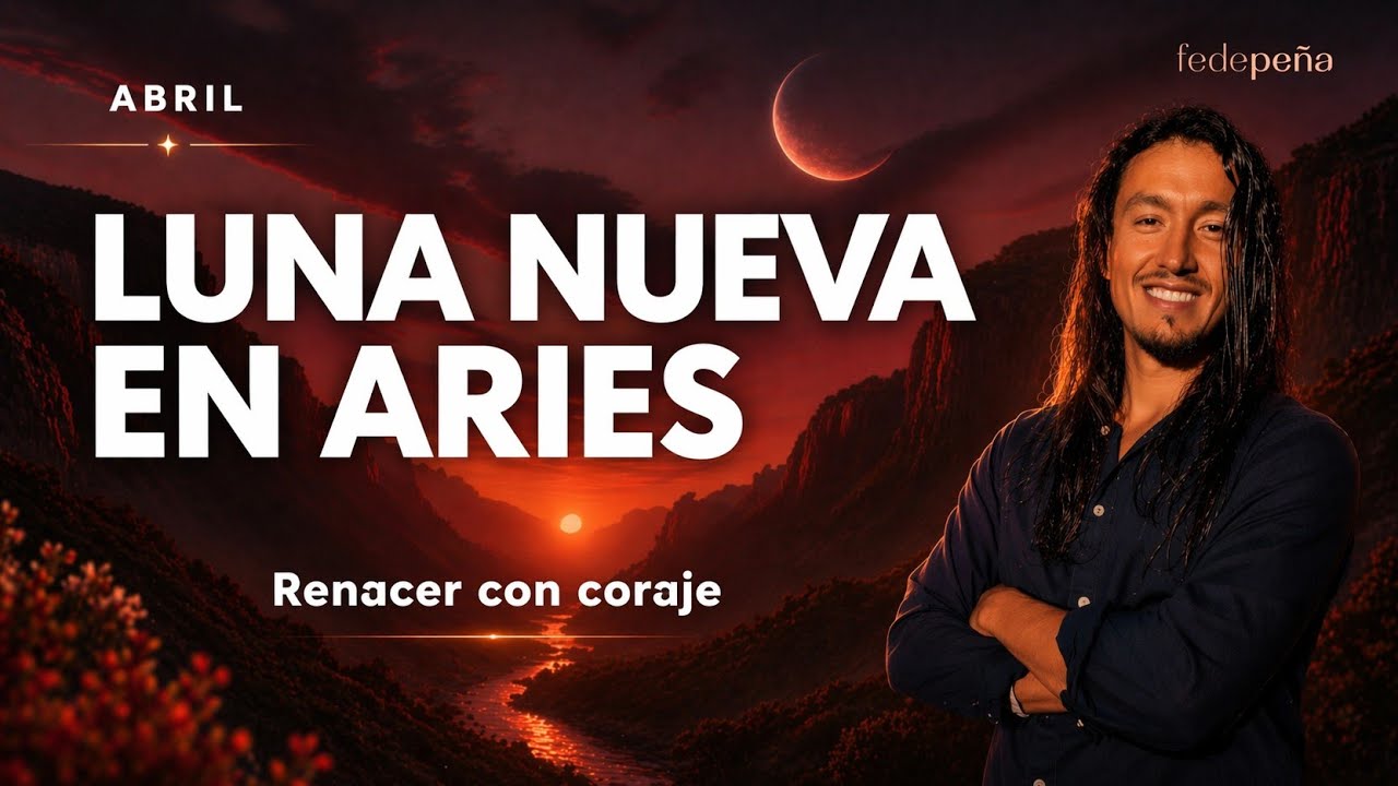 LUNA NUEVA EN ARIES 27° | Renacer con coraje - YouTube