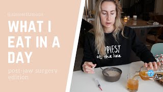 Post-Jaw Surgery: What I Eat in a Day