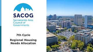 Regional Housing Needs Allocation (RHNA) 101 Webinar