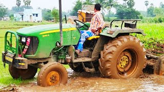 JHON DEERE 5050 Tractor vs Shaktimaan rotator review - #ComeForVillage #CFV