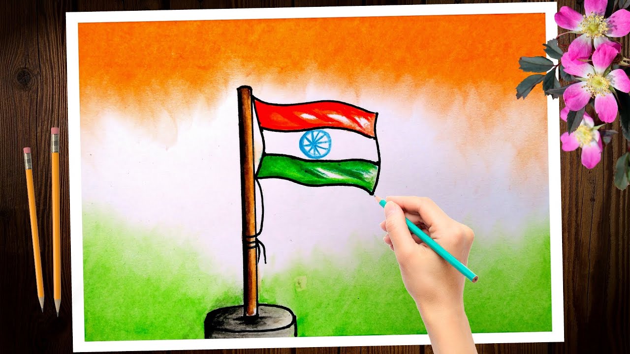 Colour it Kids Colouring Page Country Starting from English Letter `I` India  How To Color Flag Stock Illustr… | Kid coloring page, Coloring for kids,  Coloring pages