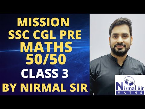 MISSION SSC CGL PRE MATHS 50/50 CLASS 3
