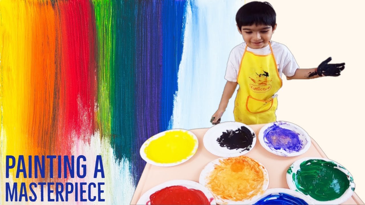 Crayola washable tempera colors paint is a DIY fun activity to create a Masterpiece!