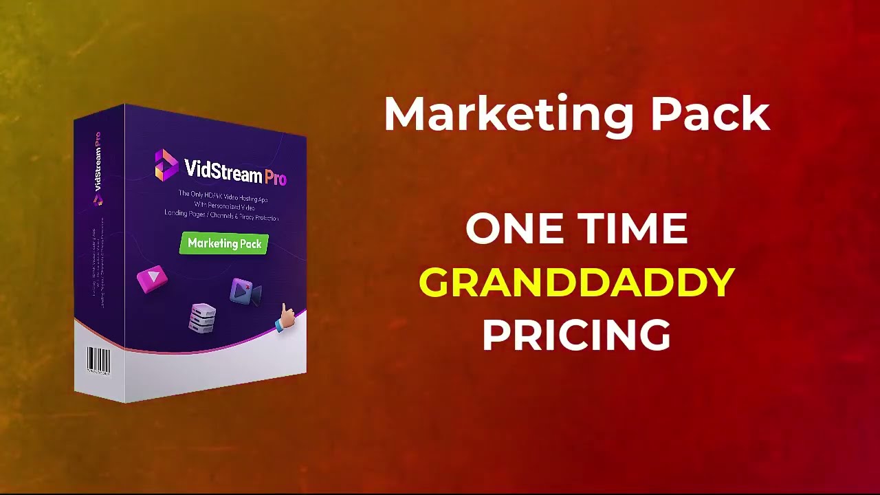 Watch this VidStream PRO Marketing Pack