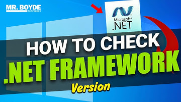 How to Check the NET Framework Version on Windows 10