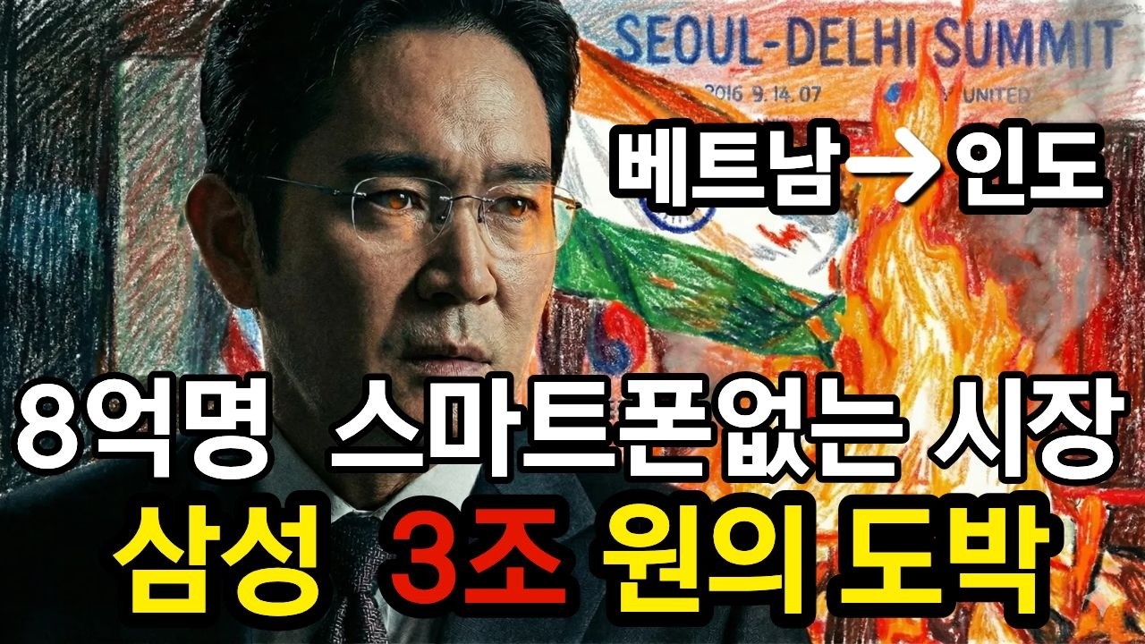 삼성전자가 중국 베트남 공장 다 닫고 '인도'에 3조 원을 쏟아붓는 진짜 이유 (현지 상황 총정리)