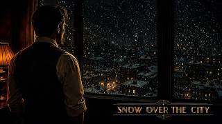 Snow Over the City 🌨️ 2 Hours of Slow Noir Sax & Falling Snow for Deep Sleep, Study & Calm screenshot 4