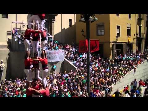 Castellers de Barcelona: 3d8 Diada dels Quatre Fuets a Berga 15/06/2014