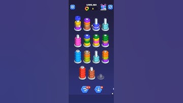 nut sort game video level 1 se 480 tk salutations done 👍🏻👍🏻 bhot bhot hard level #geniusgames #skill