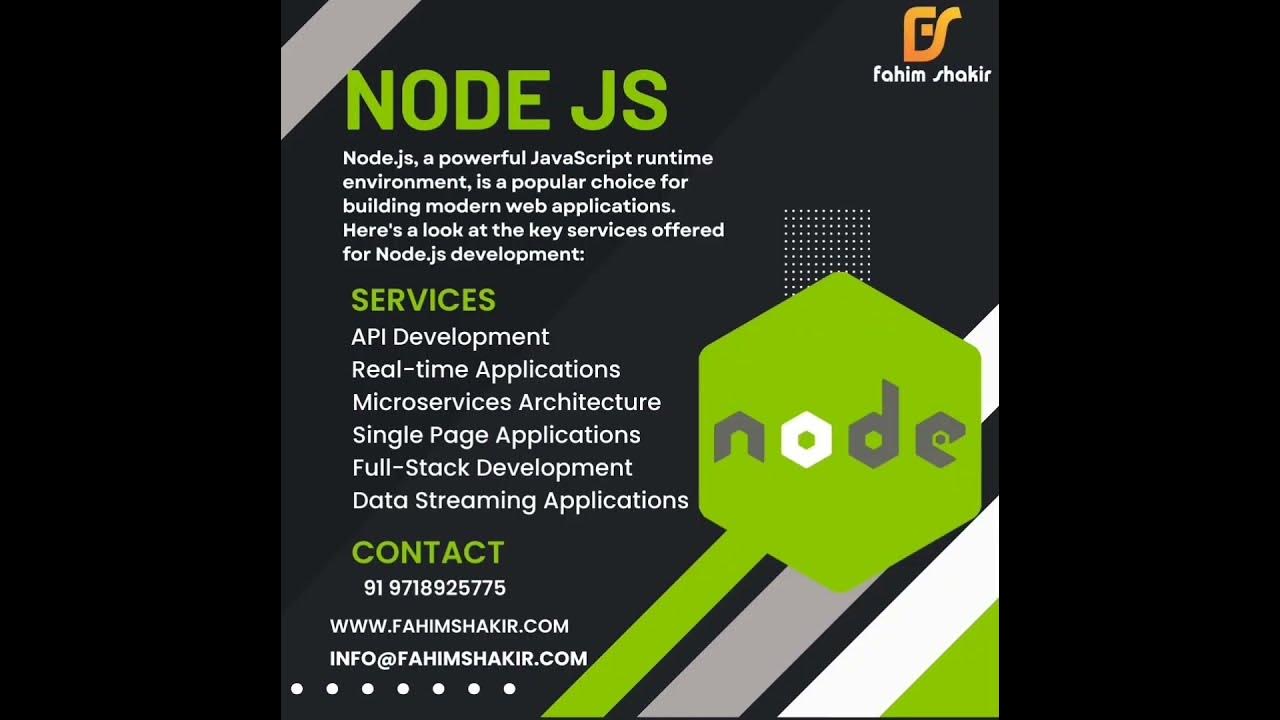 NODE JS - YouTube image.