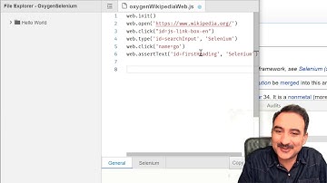 Oxygen IDE: JavaScript Test Automation, finding element properties, click & type