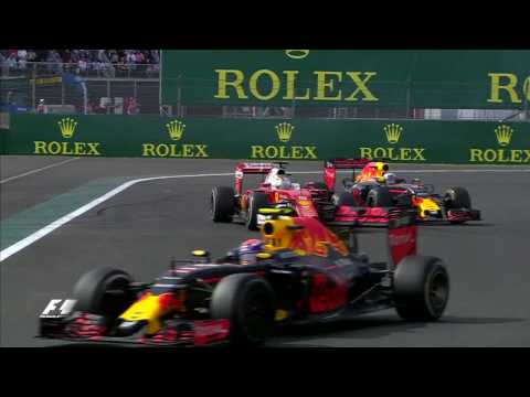 Vettel, Verstappen And Ricciardo Battle In Mexico | Mexican Grand Prix 2016