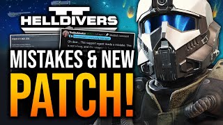 Helldivers 2 - Developers Speak on Patch Mistake!