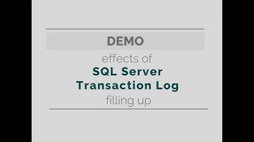 Effects of a Full SQL Server Transaction Log