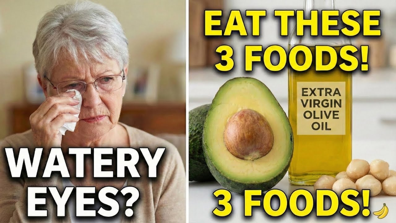 Watery Eyes After 60? Eat These 3 Foods To Stop It (Natural Relief) | Senior Health Tips