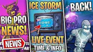Fortnite News | Ice Storm Event DATE & Info, Ice Zombies Returning, Competitive News & More!