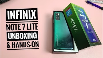 INFINIX NOTE 7 LITE UNBOXING