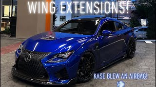 Installing my RCF wing extensions! Lexus Rcf Wing Extension