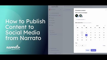 How to Publish Content to Social Media from Narrato