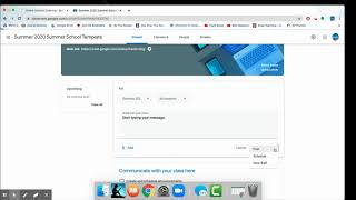 Posting Announcements in Google Classroom