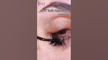Easy way to remove your lash extensions with b&q lash remover