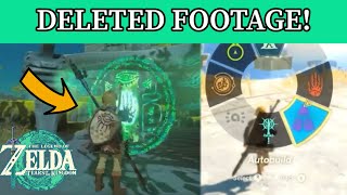 New DELETED Footage Tears Of The Kingdom! (Zonai Shrine, New Ability, And More!)