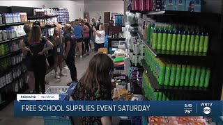 Free school supplies event Saturday
