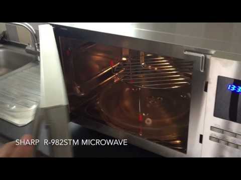 SHARP R-982STM Microwave oven and grill review