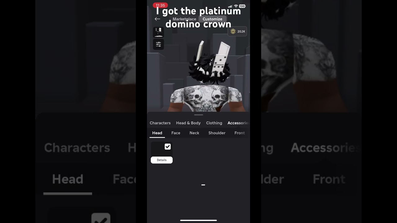 I bought the platinum domino crown 