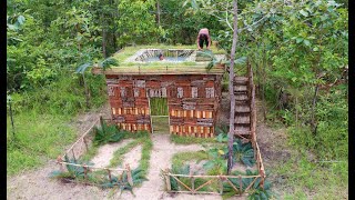 Building Wood Brick Villa House & Greatness Swimming Pool On The Wood Brick Villa By Bamboo - 2