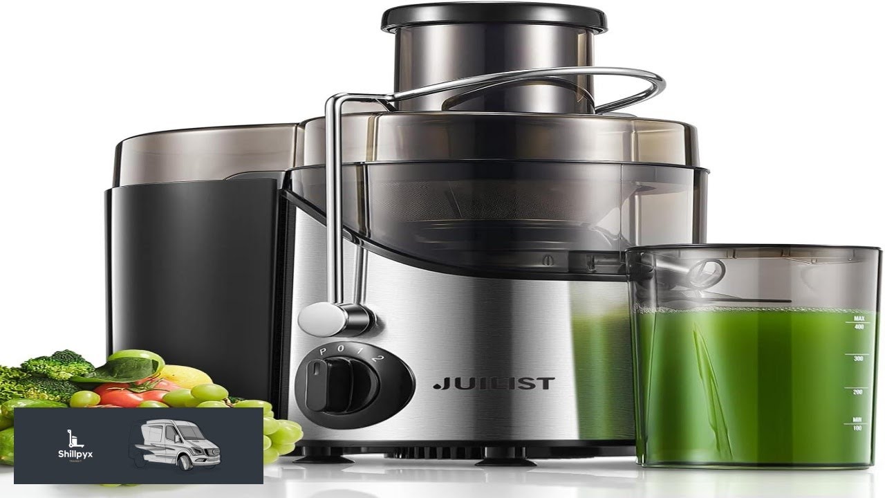 Juicer Machines Juilist 3" Wide Mouth Juicer Extractor Max Power 800W