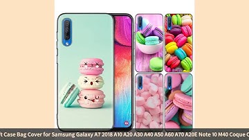 Black Silicone Soft Case Bag Cover for Samsung Galaxy A7 2018 A10 A20 A30 A40 A50 A60 A70 A20E No...