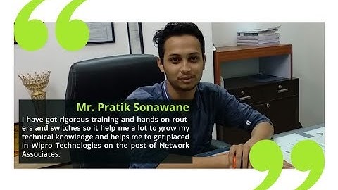 Mr Pratik shares his review after got placed in Wipro Technologies during his Multi-track course