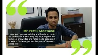 Mr Pratik shares his review after got placed in Wipro Technologies during his Multi-track course