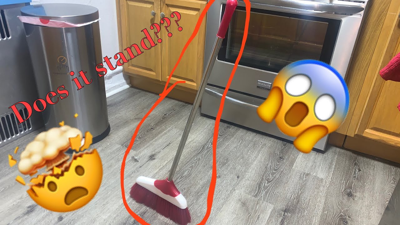 Standing broom 😱🤯crazy/does it stand??nasa was right?? 