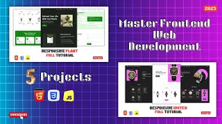 Build 5 Real World Projects | Full Frontend Projects HTML, CSS JAVASCRIPT Tutorial